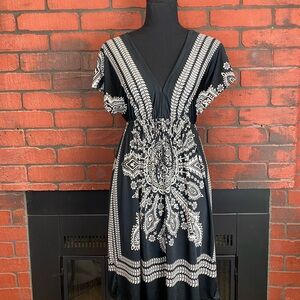 Pronto Black‎ and White Patterned Women’s Dress Size Small